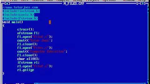 Create Two File Read Two File In Same Program In CPP