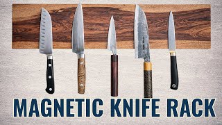 DIY Magnetic Knife Rack – How to Make a Wooden Knife Holder