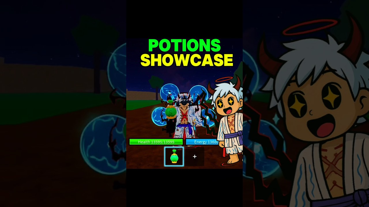 Every Potions Showcase In Blox Fruits !!                               