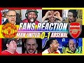 Arsenal  united fans reaction to man united 01 arsenal  premier league
