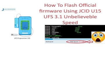 How To Flash Official Stock Rom UFS Using JCID U15
