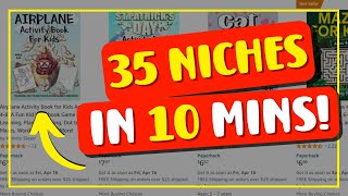 Fast & Easy KDP Niche Research: 35 Activity Book Niches In 10 Minutes!