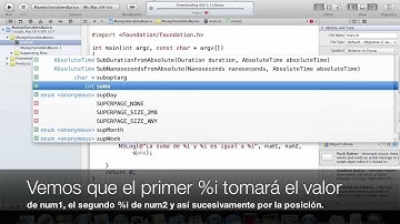 Video #4 - Manejo de Variables Básico en Objective-C
