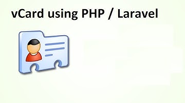 Create and Download vCard using php / laravel