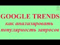 Google Trends.  Как анализировать популярность запросов и находить горячие темы. Обзор сервиса.