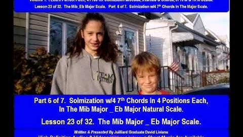 Part 6b. LESSON 23 of 32, The Mib_Eb Major Scale. EAR TRAINING EXERCISES