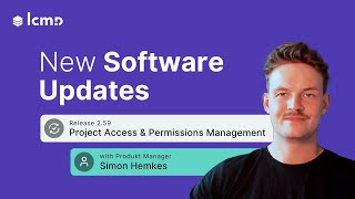 Teaser: New Project Access & Permissions Management in the Lean Construction Software lcmd screenshot 1