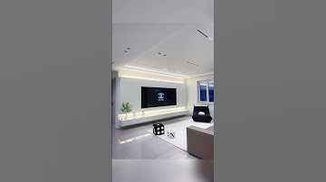 Sintered stone TV wall design #wallboard #walldesigne #interiordesign #walldecor