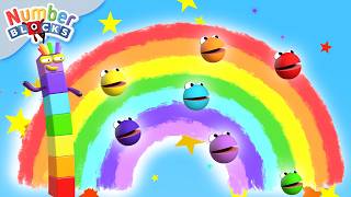 one hour rainbow math learn count kids compilation number