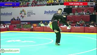 Pencak Silat Artistic Male Singles Vietnam Finals | 18th Asian Games Indonesian 2018