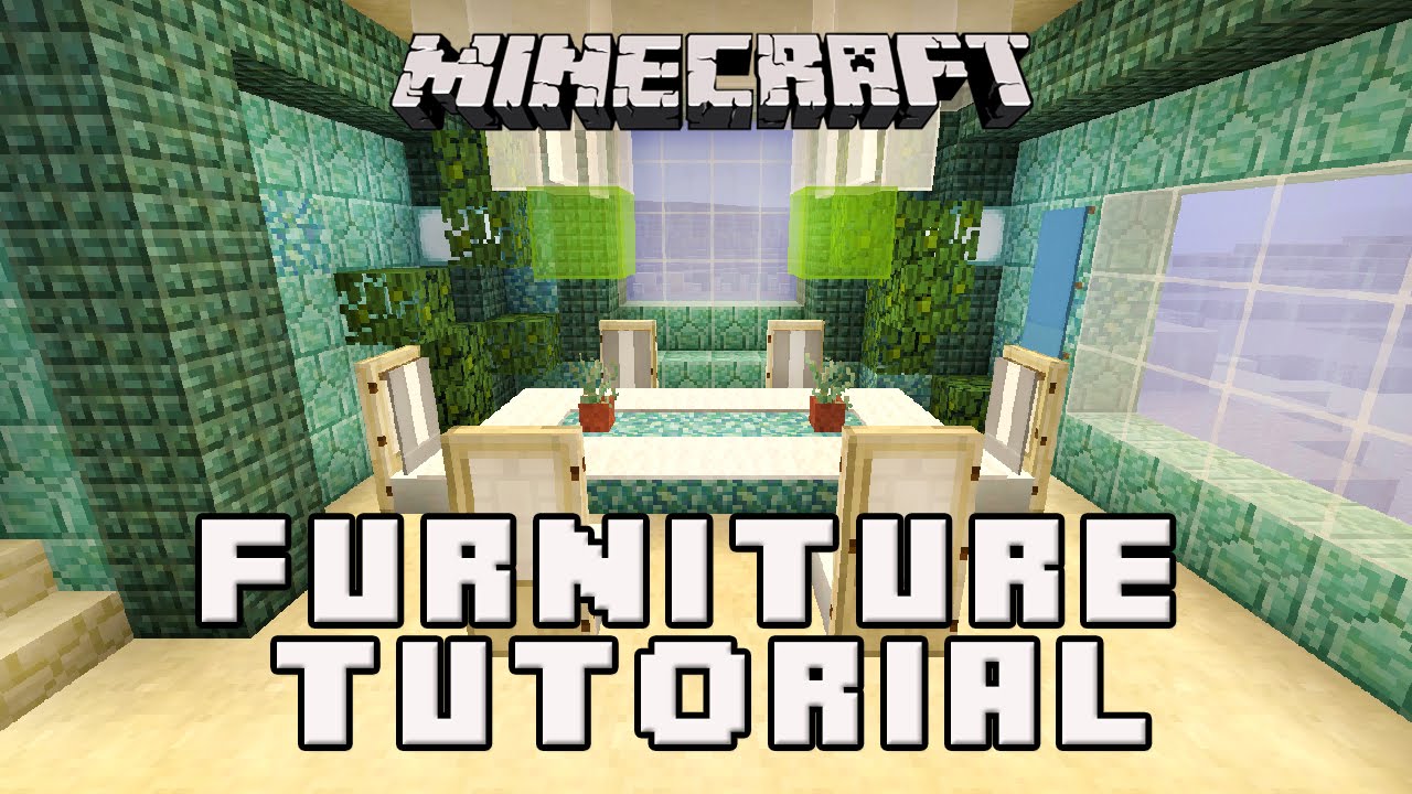 Minecraftl: How To Make A Dining Room (Coral House Build 