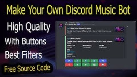 Discord Music Bot With Buttons | No Coding Required | Replit Source code | Aliro Yt