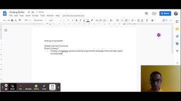 Golang Notes - Google Docs - Test Video