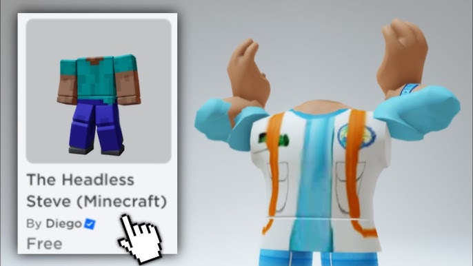 fake headless grátis 🤑#fy #free #roblox #headless