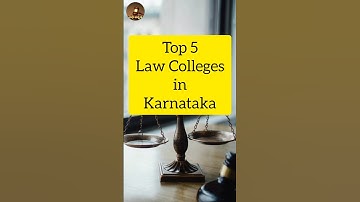 Top 5 Law Colleges In Karnataka #lawcollege #kslu #shorts