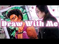 Draw With Me l Drawing A Commission For A YOUTUBER! l Includes Drawing Tips For Beginners!