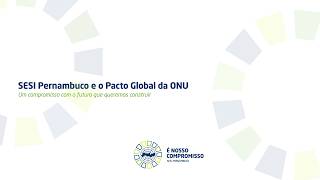 SESI PE e o Pacto Global