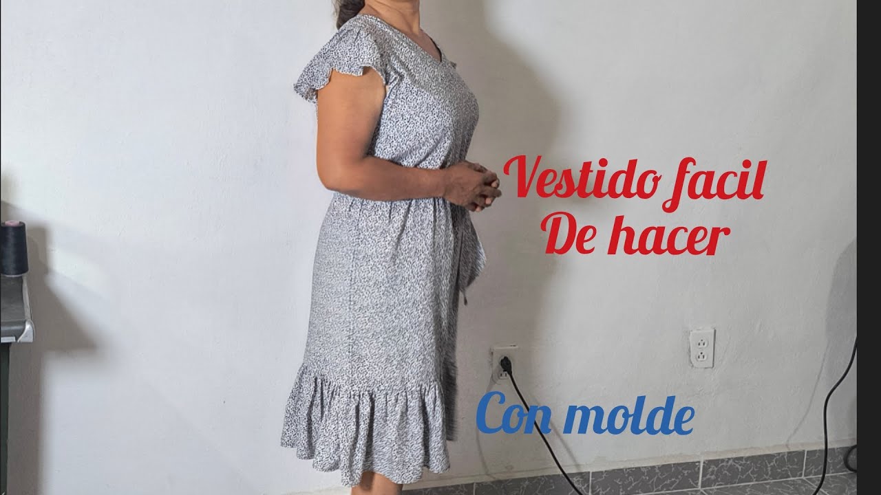 LES ENSEÑO CÓMO HACER ESTE BONITO VESTIDO FACIL DE HACER