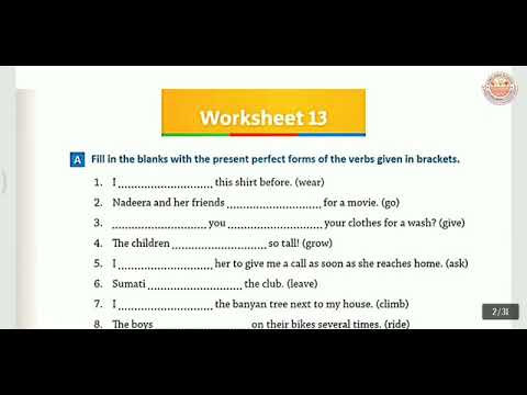class 5 worksheet no 13 everyday english grammar youtube
