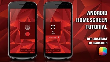 Red Abstract (by GaRyArTs) - Android Homescreen Tutorial