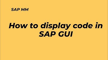 SAP MM | How to display codes in sap mm | BP role code, PO type code, Material type | #Sapislive #S8