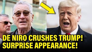 Fed Up De Niro EVISCERATES Trump outside court, causes MAGA MAYHEM