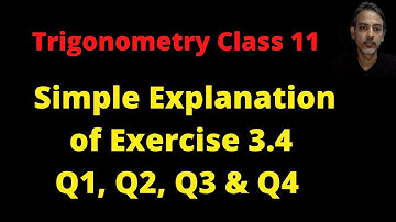 CBSE Class 11 Maths Chapter 3 Exercise 3.4 Q1, Q2, Q3, Q4 | NCERT Chapter 3 Exercise 3.4 Solution