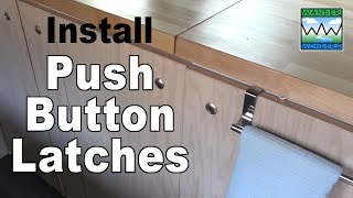Install Push Button Latches in Your Van the Right Way! Wander Wonders #vanlife