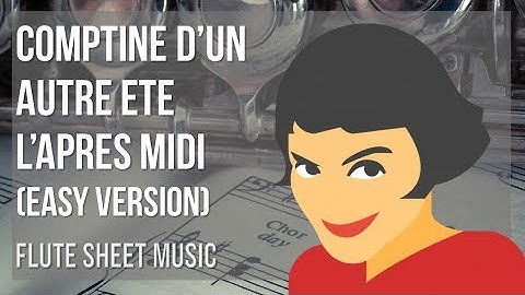 Flute Sheet Music: How to play Comptine d