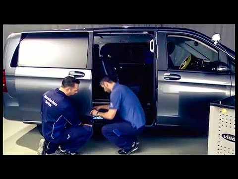 Mercedes-Benz Vito - Déposer, poser le chariot inférieur sur la porte coulissante | W447, W447