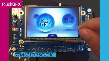 ST18751 STMicroelectronics TouchGFX Demo on STM32H735G DK