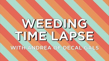 Weeding vinyl time lapse | Craftables