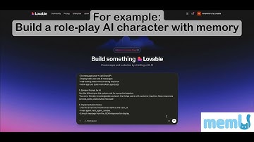 MemU Response API x Lovable Vibe Coding