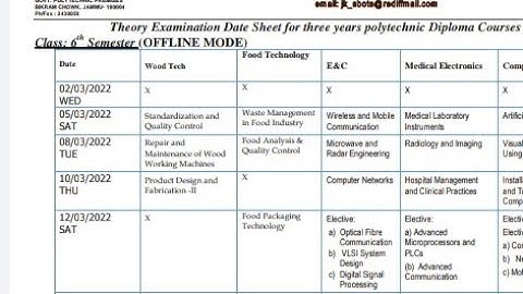 Good News Jammu  ☺️ 1st 3rd 5th Sem  Exam online /// 6th sem offline . Datesheet out  🔥 ❤️Thanx❤️