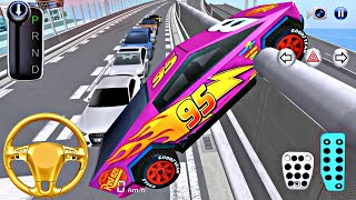 New McQueen Tesla Car Drive In Highway - 3D Driving Class - Android Gameplay screenshot 5