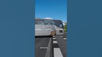 Scania Bus On Devider 🥰🥰 #shorts