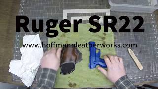 Ruger SR22  - How to make a leather Holster