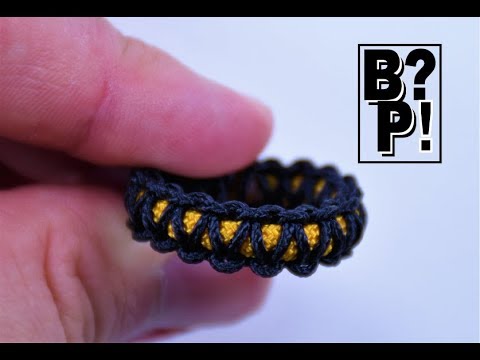 Make a Paracord Wedding Ring or Band Easily - BoredParacord.com 