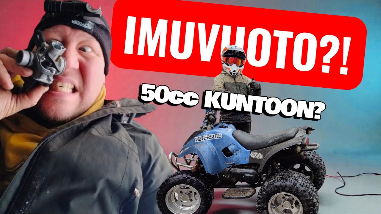 50cc mönkijä huutaa täysillä?! 😳 Imuvuoto vai mikä vikana?
