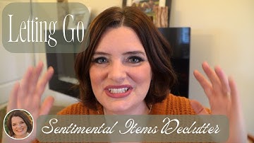 Letting Go of SENTIMENTAL Items 💜  | Declutter With Me KON MARI !!