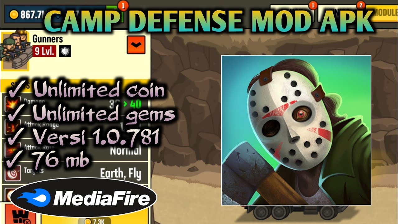 Camp Defense Mod Apk Versi 1.0.781 Free Shoping YouTube