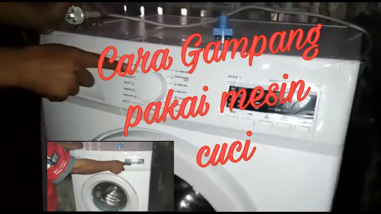 Cara pakai mesin cuci sharp ES-FL872 front loading