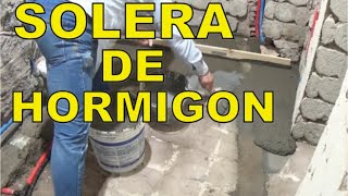 Solera de hormigón. Como hacer un contrapiso