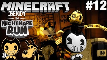 Bendy in Nightmare Run in Minecraft Part 12 - Map Showcase