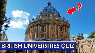 Can You Identify This British University? | Universities of Britain QUIZ | Let's Walk Quiz #31