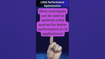 Optimizing LINQ Queries for Better Performance in C# Applications