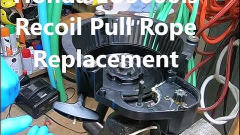 Honda EU3000is Pull Starter Rope Replacement Trick - Recoil Start Rope Replacement in 3 minutes