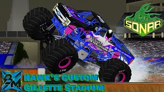 BeamNG.drive Monster Jam: 12 Truck Freestyle Competition @ Hawk's Custom Gillette Stadium 2020 screenshot 2