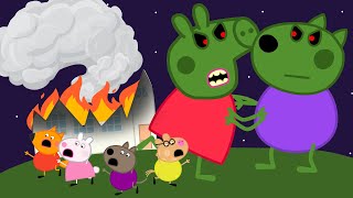PEPPA PIG AND DANNY DOG TURNS INTO A GIANT ZOMBIES - PEPPA PIG APOCALYPSE