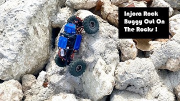 Injora Rock Buggy Axial SCX24 Mini Capra Style Rig Having Fun on the Rocks.